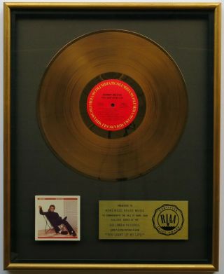 Johnny Mathis Riaa Gold Record Award “you Light Up My Life” Lp