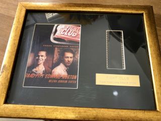 Fight Club Framed Film Cell,  Brad Pitt & Edward Norton 127/200 With.