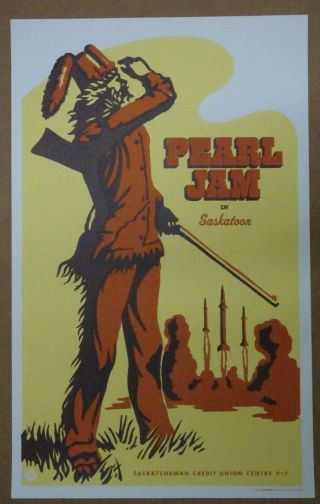 Pearl Jam.  Saskatoon,  Saskatchewan Canada September 7,  2005 Concert Tour Poster