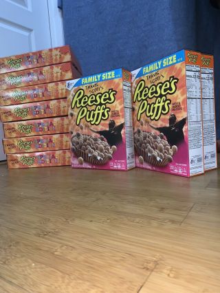 Travis Scott Reeses Puffs Cereal Special Edition Box Family Size