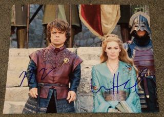 Peter Dinklage,  Lena Headey Hand Signed 8x10 Photo Game Of Thrones