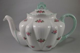 Shelley Rosebud Dainty Shape Mini Teapot 2 Cup -