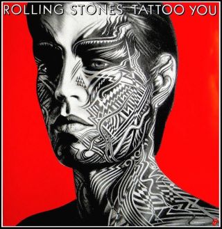 The Rolling Stones Mick Jagger Tattoo You 1981 Promo Poster 36 X 36
