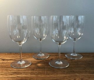 Baccarat Perfection Claret Wine Goblet Glasses Set Of 4