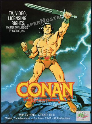 Conan The Adventurer_original 1993 Trade Print Ad / Tv Promo_michael Donovan