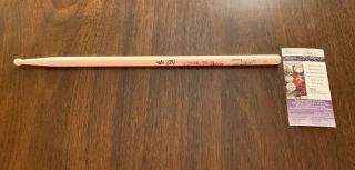 Travis Barker Blink 182 Signed Signature Drumstick Jsa V6880 Zildjian