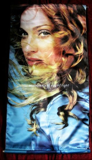 Madonna Ray Of Light Music Store Promo Cloth 1998 Banner Poster Display Frozen