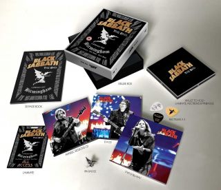 Black Sabbath The End Deluxe Dvd Blu Ray 3 Cds Picks Badge Book