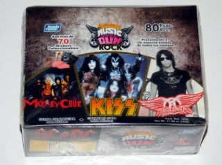 Kiss Band Bubble Gum W/ Rock Sticker Box Mexico Official 2010 Motley Crue