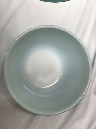Vintage Pyrex Turquoise Mixing Bowl Set 401,  402,  403,  404 4