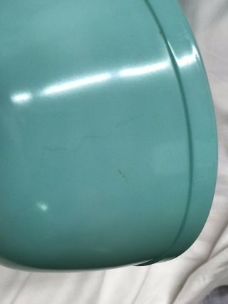 Vintage Pyrex Turquoise Mixing Bowl Set 401,  402,  403,  404 6