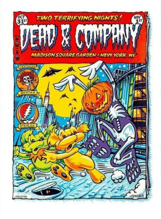 Dead & Company Poster Nyc 10/31/2019 @ Msg Aj Masthay S& N John Mayer Bob Weir
