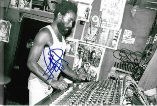 Lee Scratch Perry Reggae Signed 8x12 Inch Photo Autograph