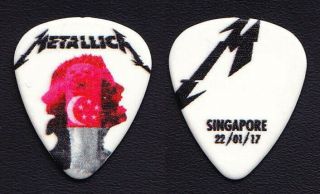 Metallica James Hetfield Singapore 1/22/17 Guitar Pick - 2017 Worldwired Tour