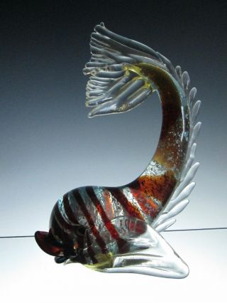 Vintage Murano Barovier & Toso Art Glass Fish Sculpture