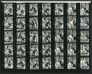 Rare 1960’s Contact Sheet Photo Clint Eastwood Young Television Actor
