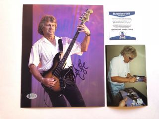 John Lodge Hot Signed Autographed Moody Blues 8x10 Photo Beckett Bas