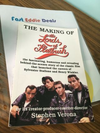 2008 The Making Of The Lords Of Flatbush Movie Softcover Book Stephen Verona