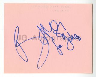 Bono Of U2 - Authentic Autographed Album Page From The 1980s