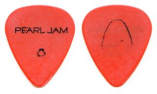 Pearl Jam Stone Gossard Avocado Orange Concert - Guitar Pick - 2006 Tour