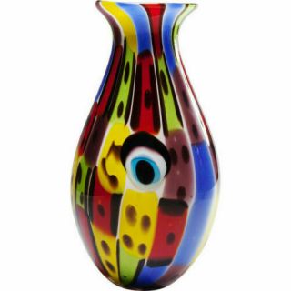 Huge Italian Art Glass Tribute To Picasso Abstract Face Vase 35cm Badioli