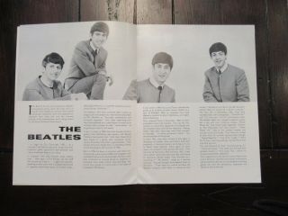 Beatles VINTAGE 1964 UK ' BEATLES SHOW ' CONCERT PROGRAM IN GREAT SHAPE 3