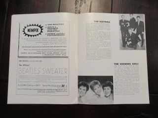 Beatles VINTAGE 1964 UK ' BEATLES SHOW ' CONCERT PROGRAM IN GREAT SHAPE 6