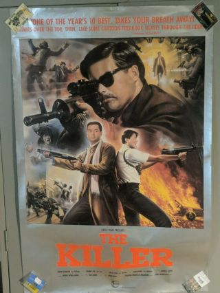 The Killer (1990) Circle Films Presents John Woo Movie Poster 41x27 In