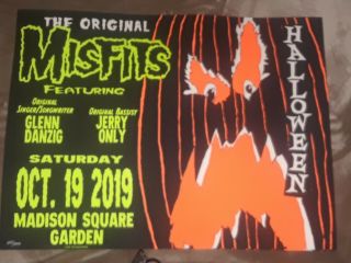 The Misfits Msg Nyc Event Poster 10/19 Madison Square Garden 559/1000