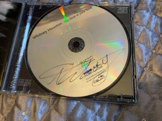 Hand Signed Whitney Houston My Love Is Your Love Cd Autograph