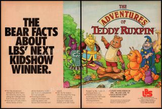 The Adventures Of Teddy Ruxpin_original 1986 Trade Ad / Tv Series Announcement