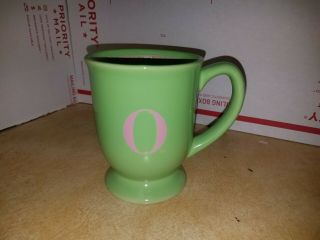 The Oprah Winfrey Show Green " O " Coffee Tea Mug