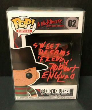 Freddy Krueger Funko Pop Signed By Robert Englund - A Nightmare On Elm Street