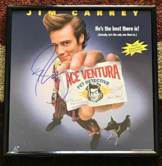 Ace Ventura: Pet Detective Laserdisc Signed By Jim Carrey