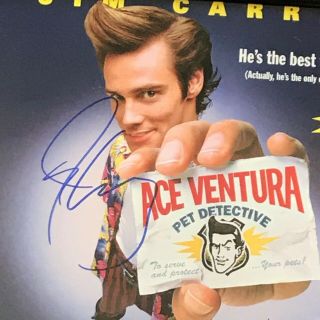 Ace Ventura: Pet Detective Laserdisc Signed by Jim Carrey 2