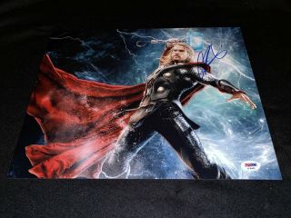 Chris Hemsworth Thor Avengers Endgame Signed 11x14 Photo Ragnarok Psa Jsa Rare
