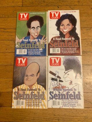 ALL 4 COVERS OF TV GUIDE MAY 1998 FOND FAREWELL TO SEINFELD 2