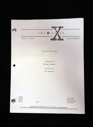X - Files Script 9x05 The Lord Of The Flies