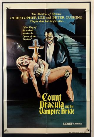 Count Dracula Vampire Bride Movie Poster (vf -) One Sheet 1978 Horror 3851