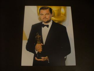 Leonardo Dicaprio Very Rare In Person Hand Signed Oscar 8x10 Photo With 1