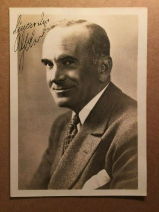 Al Jolson Rare Vintage Autographed Photo The Jazz Singer