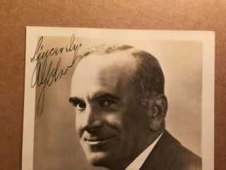 Al Jolson Rare Vintage Autographed Photo The Jazz Singer 2