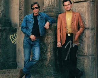 Leonardo Dicaprio Brad Pitt 8x10 Autographed Photo Picture Signed Pic With