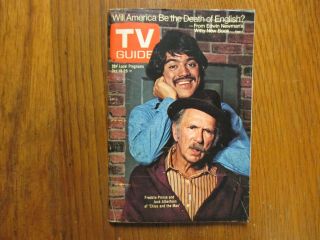 Oct 19 - 1974 Tv Guide (jack Albertson/freddie Prinze/fran Brill/chico And The Man