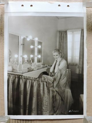 Lilyan Tashman In Her Dressing Room Orig Key Set Portrait Photo 1930 