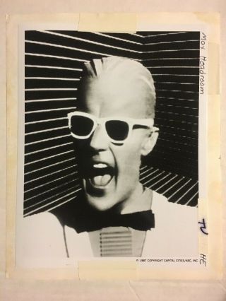 Max Headroom 1 - 8x10” & 1 - 7x9” Press Photo 1987