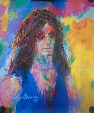 Howard Stern Orig.  Poster By Leroy Neiman " 1994 " - Exc.  Cond.  - 27 X 32 1/2 "