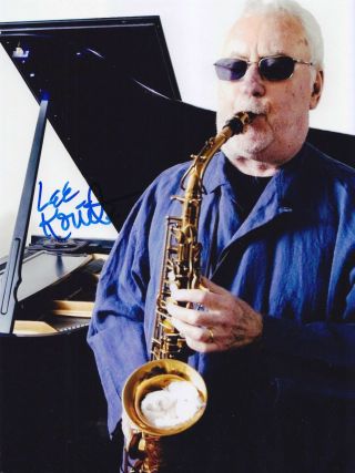 Lee Konitz Jazz Legend Very Rare In Person Signed W/proof