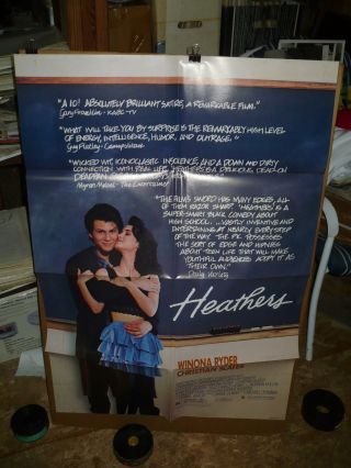 Heathers,  Nr Orig 1 - Sht / Movie Poster (winona Ryder,  Christian Slater) 