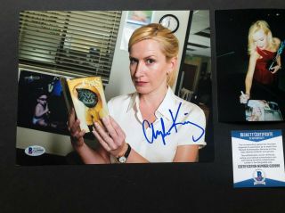Angela Kinsey Rare Signed Autographed The Office 8x10 Photo Beckett Bas